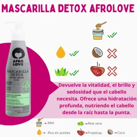 Afro Love Mascarilla Detox 290ml - 1